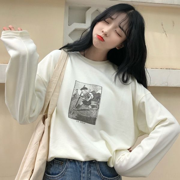 aexae свободного длинных рукавов футболки женщины vintage футболка куртка корейская версия ulzzang тонких ин ленивый lokce куртка bf, White
aexae свободного длинных рукавов футболки женщины vintage футболка куртка корейская версия ulzzang тонких ин ленивый lokce куртка bf, White