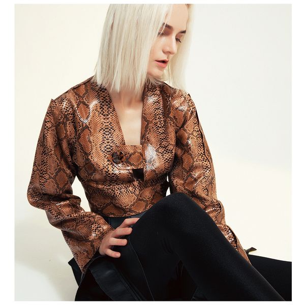 2020 new style a bit cool and realistic snake skin pu short fashion casual short coat leather ing, Black
2020 new style a bit cool and realistic snake skin pu short fashion casual short coat leather ing, Black