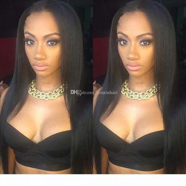 lace front human hair wig silky straight brazilian virgin hair 130% density pre-plucked hairline with baby hair full lace wig bleached knots, Black;brown
lace front human hair wig silky straight brazilian virgin hair 130% density pre-plucked hairline with baby hair full lace wig bleached knots, Black;brown
