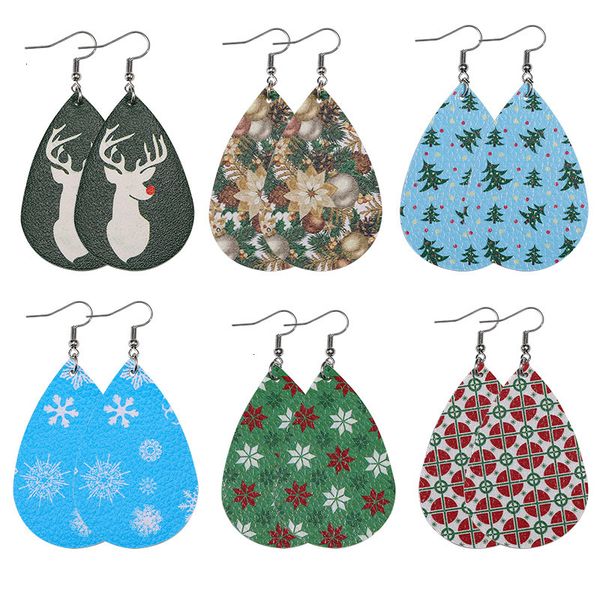 factory price leather 29 color fashion pu christmas tree for women snowflake personality earring water drop dangle earri, Golden
factory price leather 29 color fashion pu christmas tree for women snowflake personality earring water drop dangle earri, Golden