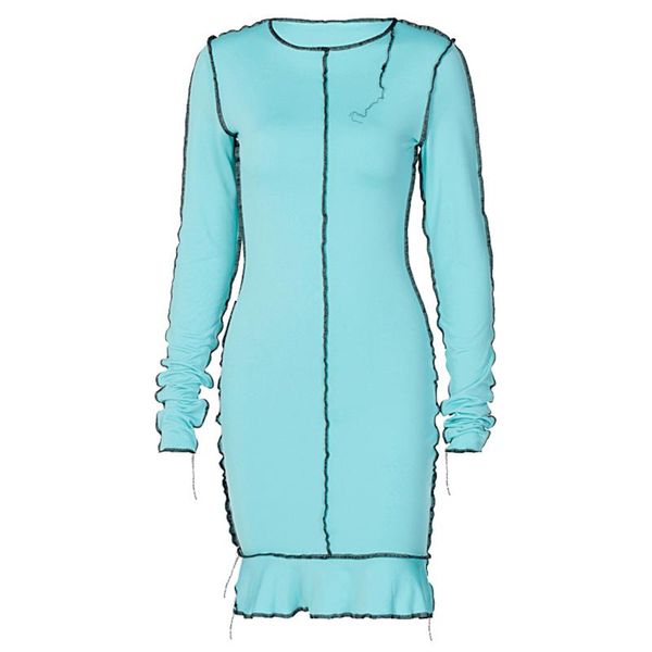 casual dresses female dress round neck long sleeve one-piece for women white black blue, Black;gray
casual dresses female dress round neck long sleeve one-piece for women white black blue, Black;gray