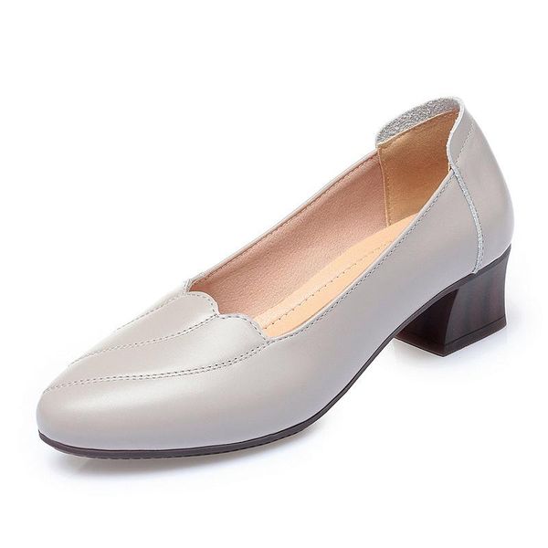 selling 2020 new soft cowhide pointed shoes women high heel shoes spring fashion elegant comfort spring mom, Black 
selling 2020 new soft cowhide pointed shoes women high heel shoes spring fashion elegant comfort spring mom, Black