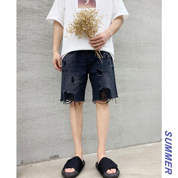 2020 spring and summer new korean version hip hop couple small fresh cotton casual denim broken side five points jeans s-2xl, Blue
2020 spring and summer new korean version hip hop couple small fresh cotton casual denim broken side five points jeans s-2xl, Blue