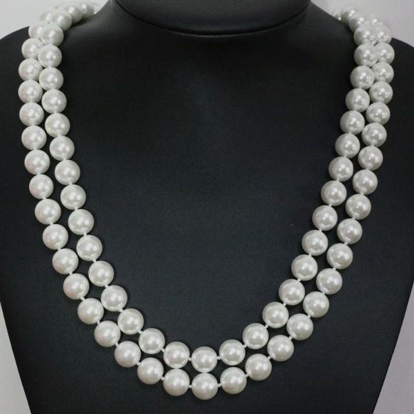 lovely arrival genuine white shell 8-14mm simulated-pearl round beads necklace fine jewelry 36inch b1442, Silver
lovely arrival genuine white shell 8-14mm simulated-pearl round beads necklace fine jewelry 36inch b1442, Silver