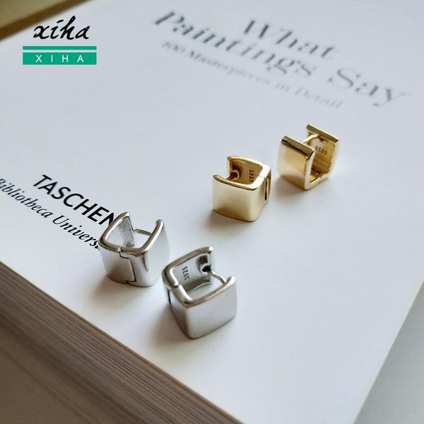 xiha 925 sterling silver square small hoop earrings for women simple huggie aesthetic gold korean earings fashion jewelry 2020, Golden;silver
xiha 925 sterling silver square small hoop earrings for women simple huggie aesthetic gold korean earings fashion jewelry 2020, Golden;silver
