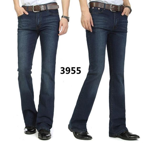 men's jeans 2021 flared stretch slim fit mid-rise business casual pants, Blue
men's jeans 2021 flared stretch slim fit mid-rise business casual pants, Blue