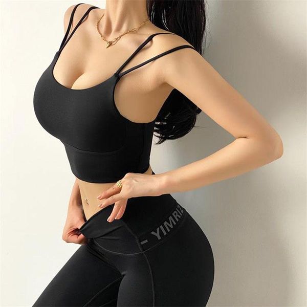 gym clothing women sports bra crop high impact for fitness yoga running pad cropped sportswear tank push up, White;black
gym clothing women sports bra crop high impact for fitness yoga running pad cropped sportswear tank push up, White;black