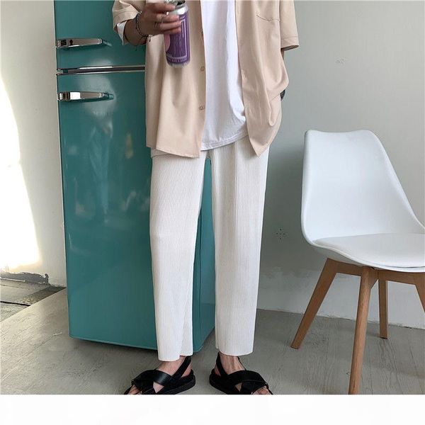 pleated casual pants men's fashion solid color stretch waist casual pants men streetwear wild loose straight trousers mens s-xl, Black
pleated casual pants men's fashion solid color stretch waist casual pants men streetwear wild loose straight trousers mens s-xl, Black