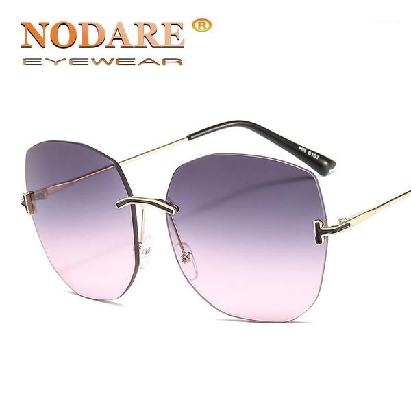 nodare big frame gradient women rimless sunglasses brand design metal frame mirror sun glasses gafas de sol hombre eyewear1, White;black
nodare big frame gradient women rimless sunglasses brand design metal frame mirror sun glasses gafas de sol hombre eyewear1, White;black