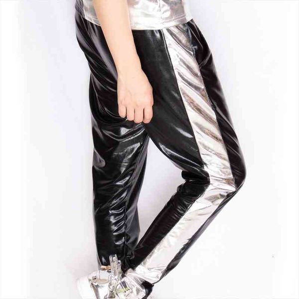 fashion silver bronzing patchwork leisure time stage performance hiphop jazz stage show clothing dance haren pants -xl, Black;white
fashion silver bronzing patchwork leisure time stage performance hiphop jazz stage show clothing dance haren pants -xl, Black;white