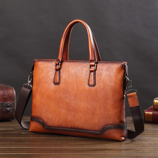 business genuine leather men's briefcase male 14 inch laphandbag fashion casual men shoulder slung computer bags
business genuine leather men's briefcase male 14 inch laphandbag fashion casual men shoulder slung computer bags