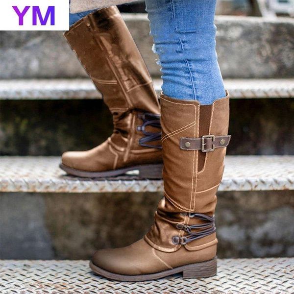 2020 new winter women's retro pu buckle strap zipper knight boots with short plush ladies boots round toe size 43 women shoes, Black
2020 new winter women's retro pu buckle strap zipper knight boots with short plush ladies boots round toe size 43 women shoes, Black