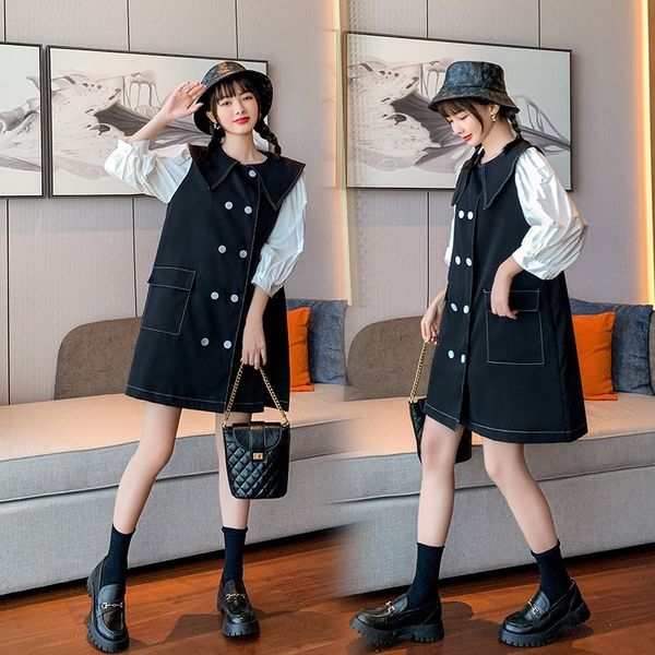 cha9i style collar loose dressfrench baby women summer thin temperamentwaist dress dressdoll dressclosingforeign stylenew show 2020 baby col, Black;gray
cha9i style collar loose dressfrench baby women summer thin temperamentwaist dress dressdoll dressclosingforeign stylenew show 2020 baby col, Black;gray