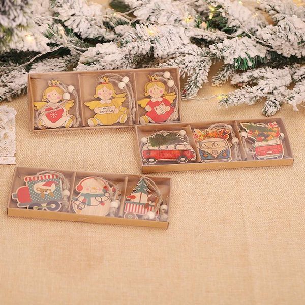 6pcs cute angel christmas painted wooden pendant snowman/car craft xmas tree hanging ornament kids gift party diy decorations1
6pcs cute angel christmas painted wooden pendant snowman/car craft xmas tree hanging ornament kids gift party diy decorations1