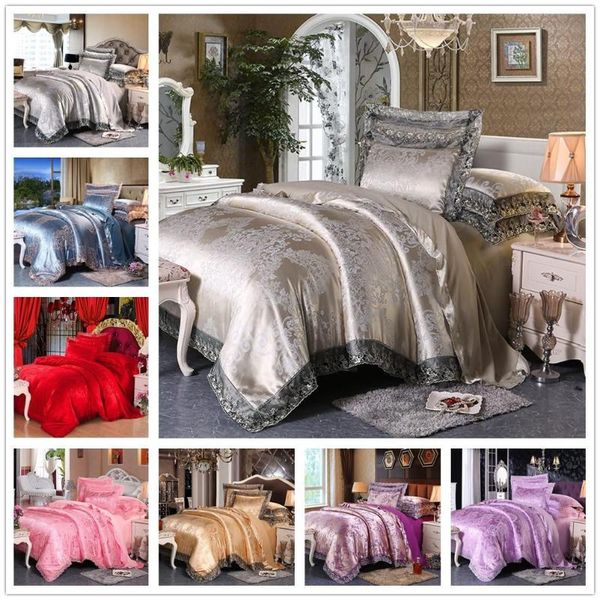 bedding sets white silver coffee jacquard luxury set /king size bed 4pcs cotton lace duvet cover fitted/bed sheet
bedding sets white silver coffee jacquard luxury set /king size bed 4pcs cotton lace duvet cover fitted/bed sheet