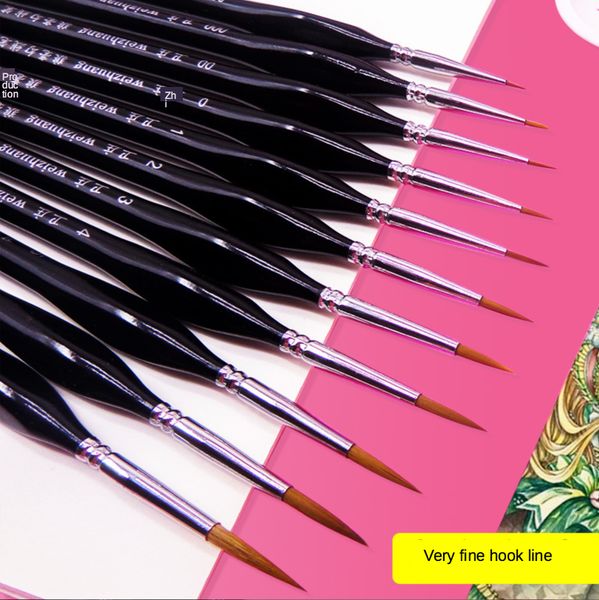 weasel hair triangle birch rod fine nail art students special line drawing gouache color stroke oil brush 4colors hook line pen, Black;red
weasel hair triangle birch rod fine nail art students special line drawing gouache color stroke oil brush 4colors hook line pen, Black;red