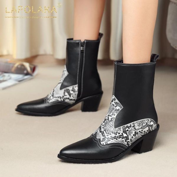 lapolaka new fashion 2020 plus size 46 pointed toe shoes ladies boots female zip up patchwork spring boots woman, Black
lapolaka new fashion 2020 plus size 46 pointed toe shoes ladies boots female zip up patchwork spring boots woman, Black