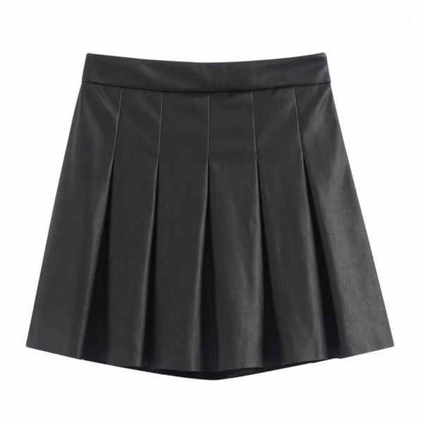 new 2020 women leisure front pleated pu leather mini skirt faldas mujer ladies casual slim side zipper short skirts qun5341, Black
new 2020 women leisure front pleated pu leather mini skirt faldas mujer ladies casual slim side zipper short skirts qun5341, Black