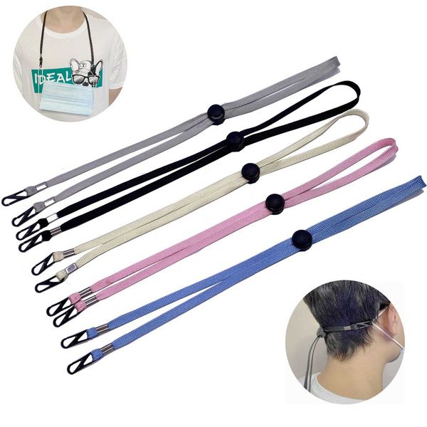 face mask adjustable lanyard extension handy convenient windproof rope rest ear holder hang on neck string hat lanyards party favor b214f, Black
face mask adjustable lanyard extension handy convenient windproof rope rest ear holder hang on neck string hat lanyards party favor b214f, Black