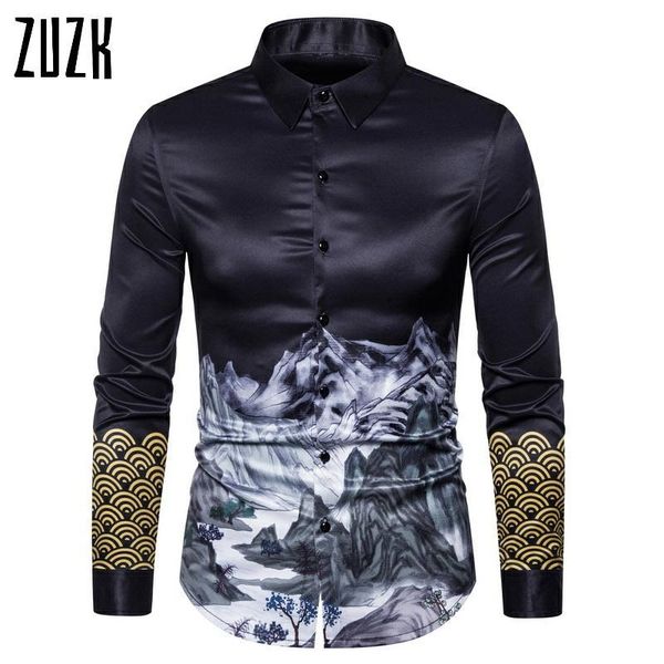 men's casual shirts 2021 european and american fashion printed long-sleeved shirt, White;black
men's casual shirts 2021 european and american fashion printed long-sleeved shirt, White;black