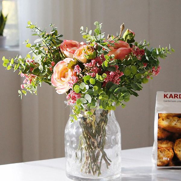 peony artificial flowers eucalyptus gypsophila hybrid bouquet silk fake flowers wedding home party decoration bridal hand flower
peony artificial flowers eucalyptus gypsophila hybrid bouquet silk fake flowers wedding home party decoration bridal hand flower