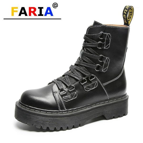 2020 new fashion work & safety motorcycle boots women flat platform genuine leather lace up round toe spring/autumn female shoes1, Black
2020 new fashion work & safety motorcycle boots women flat platform genuine leather lace up round toe spring/autumn female shoes1, Black