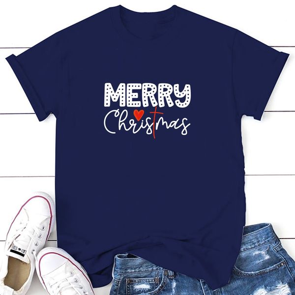 lh20280 summer fashion christmas merry christmas english printing simple casual trend round neck t-shirt women, White
lh20280 summer fashion christmas merry christmas english printing simple casual trend round neck t-shirt women, White