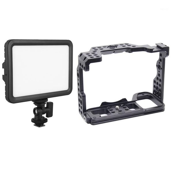 hfes 1pcs led 5600k dual-color pgraphy fill light & 1pcs aluminum alloy camera cage video stabilizer mount for a7r41
hfes 1pcs led 5600k dual-color pgraphy fill light & 1pcs aluminum alloy camera cage video stabilizer mount for a7r41