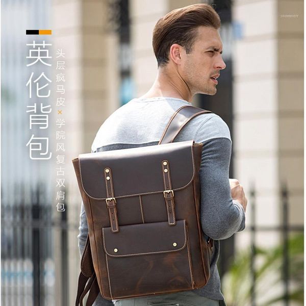 vintage mad horse leather shoulder bag handmade head leather backpack men's computer bag backpack lap
vintage mad horse leather shoulder bag handmade head leather backpack men's computer bag backpack lap