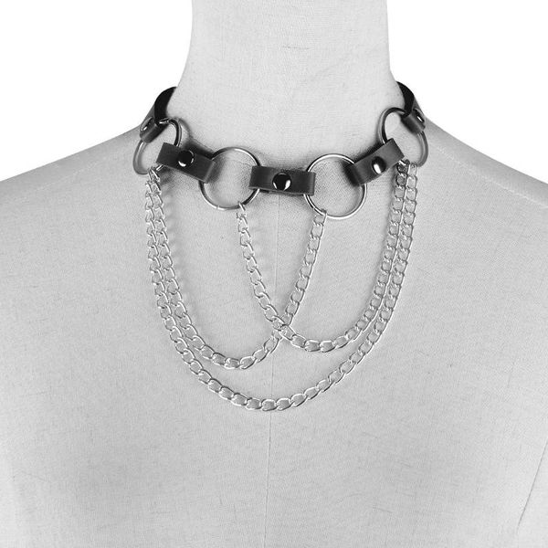 fashion punk gothic hip hop dancer leather choker necklace collar circles tassels adjustable 3colors, Golden;silver
fashion punk gothic hip hop dancer leather choker necklace collar circles tassels adjustable 3colors, Golden;silver