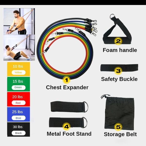 resistance bands 11pcs/set latex training exercise yoga fitness rubber loop tube gym door anchor ankle straps with bag kit set1
resistance bands 11pcs/set latex training exercise yoga fitness rubber loop tube gym door anchor ankle straps with bag kit set1