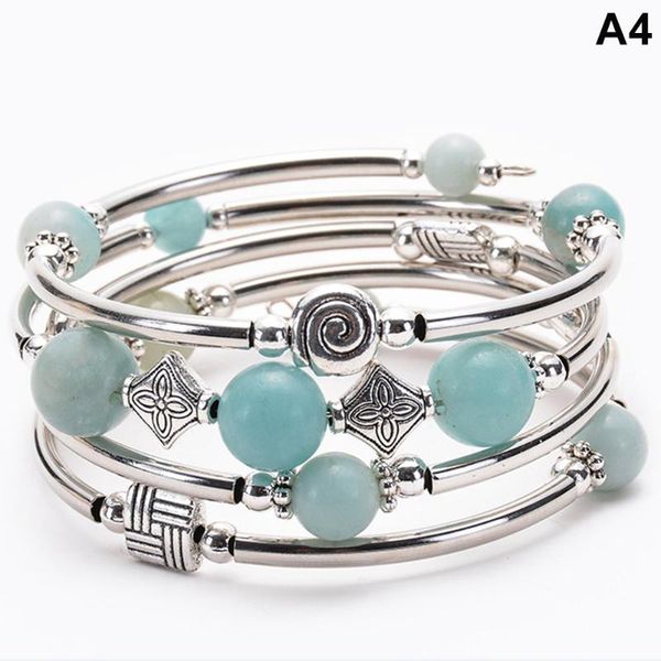 women multi layered wrap beads bracelet bangle with stone jewelry gifts ll@17, Black
women multi layered wrap beads bracelet bangle with stone jewelry gifts ll@17, Black