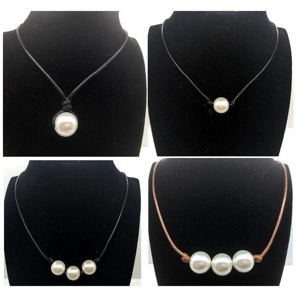 women fashion pearl necklace jewelry white pearl black leather rope cord choker necklace choker slip knot imitation wmthkc queen66, Silver
women fashion pearl necklace jewelry white pearl black leather rope cord choker necklace choker slip knot imitation wmthkc queen66, Silver