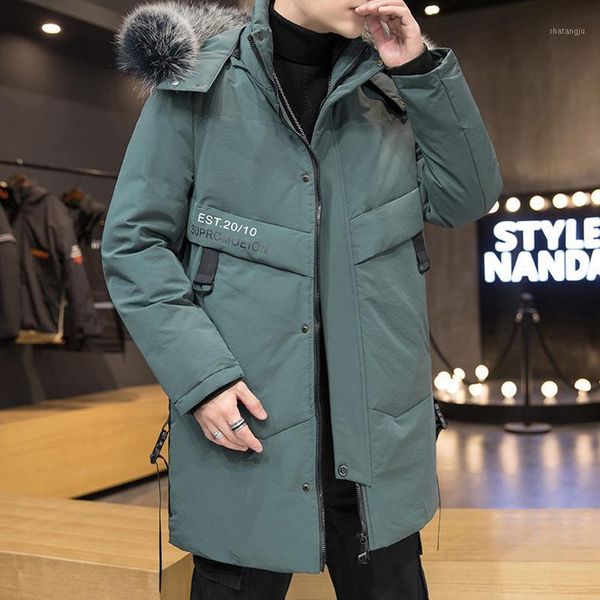 new winter wind man down coat collars thickening long down jacket in the men's fashion male white duck coat1, Black
new winter wind man down coat collars thickening long down jacket in the men's fashion male white duck coat1, Black