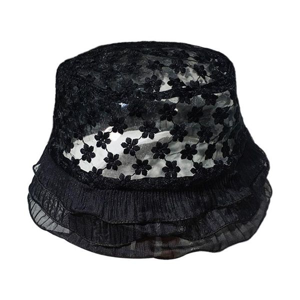 wide brim hats japanese lolita embroidery floral lace bucket hat women layered ruffles sun cap, Blue;gray
wide brim hats japanese lolita embroidery floral lace bucket hat women layered ruffles sun cap, Blue;gray