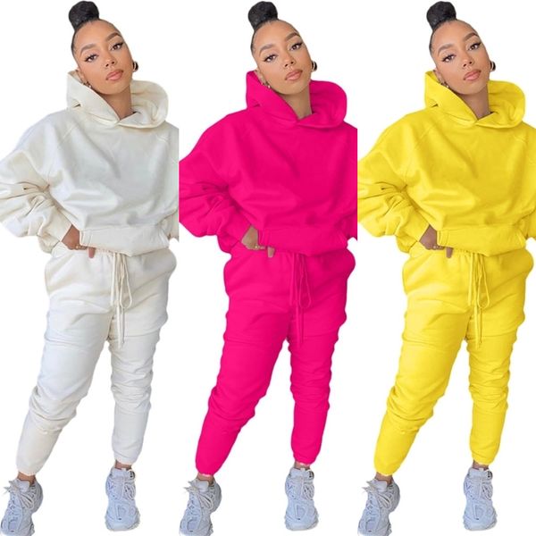 womens pullover hoodie pants set two piece sets sports outfit sleepwear solid jogger sets thick autumn winter jogging h2n9dm, White
womens pullover hoodie pants set two piece sets sports outfit sleepwear solid jogger sets thick autumn winter jogging h2n9dm, White
