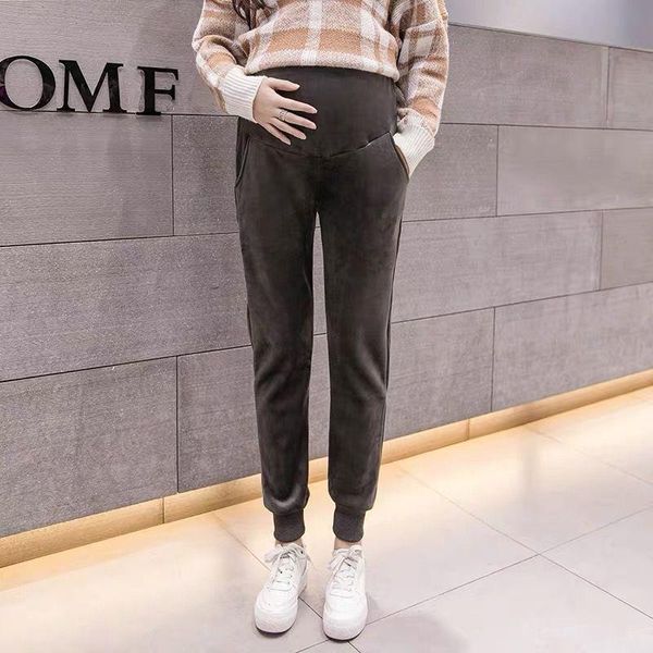 2020 pregnant women's pants plus velvet thickened warmth leggings for winter casual trousers spring autumn belly support pants, White
2020 pregnant women's pants plus velvet thickened warmth leggings for winter casual trousers spring autumn belly support pants, White