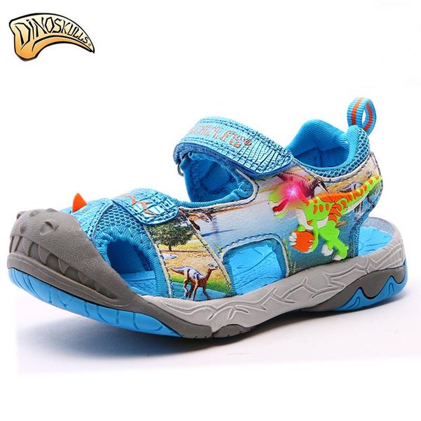 dinoskulls kids boy summer beach led sandals toe closed boy summer sandals kindersandalen kids gladiator size 27-34, Black;red 
dinoskulls kids boy summer beach led sandals toe closed boy summer sandals kindersandalen kids gladiator size 27-34, Black;red