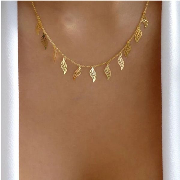 chains sncsdk european and american necklace 2021 trend jewelry fashion simple fresh leaf tassel women's temperament, Silver
chains sncsdk european and american necklace 2021 trend jewelry fashion simple fresh leaf tassel women's temperament, Silver
