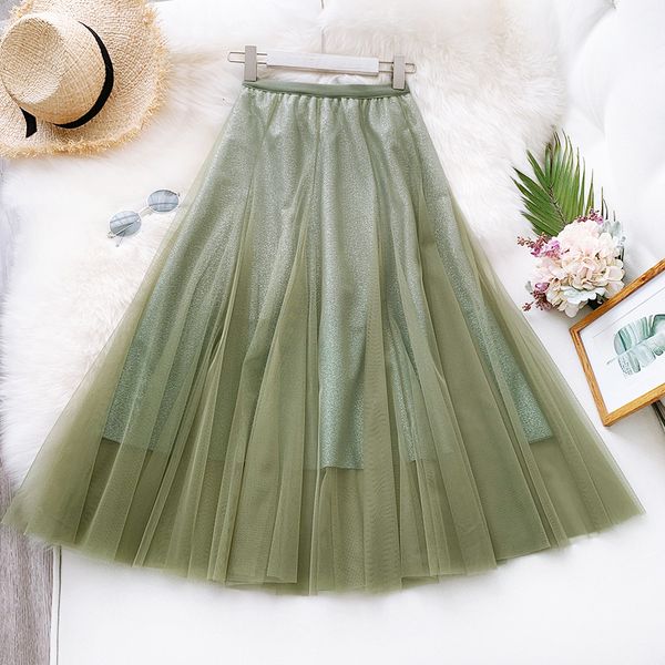 2021 new 2-layer tulle gradient of elegant women elastic high waist plied line tutu skirt yhbk, Black
2021 new 2-layer tulle gradient of elegant women elastic high waist plied line tutu skirt yhbk, Black
