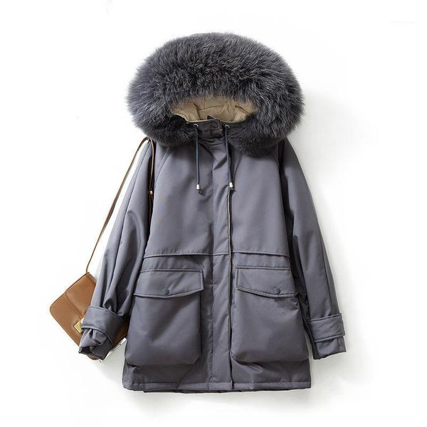 cotton clothing female long section 2019 new style to overcome female parka loose large fur collar coat jacket women outerwear1, Black
cotton clothing female long section 2019 new style to overcome female parka loose large fur collar coat jacket women outerwear1, Black