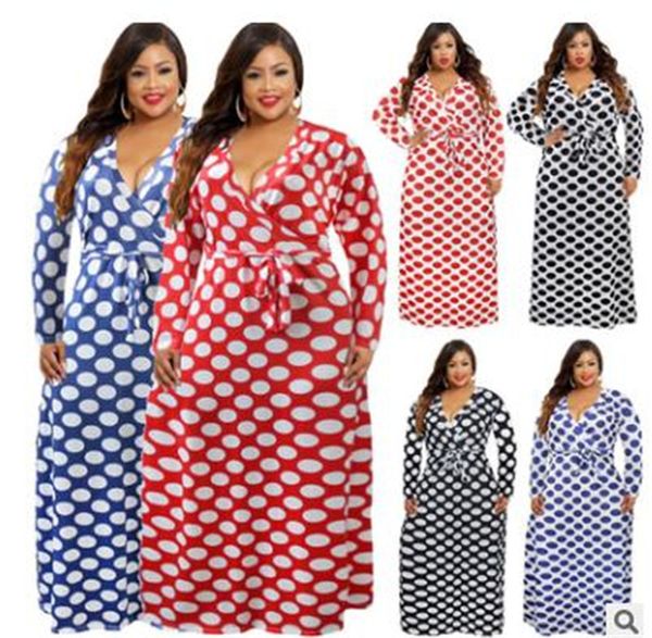 dropshipping autumn ladies designer dress v neck polka dot printed long sleeve pencil dress plus size women clothing
dropshipping autumn ladies designer dress v neck polka dot printed long sleeve pencil dress plus size women clothing