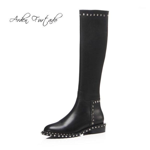 arden furtado 2020 spring autumn flat boots rivets knee high boots round toe genuine leather fashion women's shoes 31 42 new1, Black
arden furtado 2020 spring autumn flat boots rivets knee high boots round toe genuine leather fashion women's shoes 31 42 new1, Black