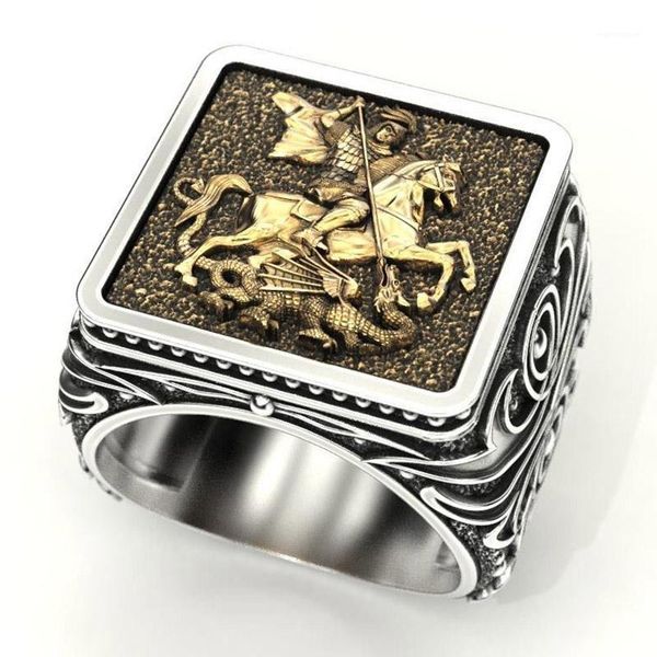 gothic delicate warrior dragon mens ring hip punk soldier signet jewelry personality gifts biker rings for women1, Golden;silver
gothic delicate warrior dragon mens ring hip punk soldier signet jewelry personality gifts biker rings for women1, Golden;silver