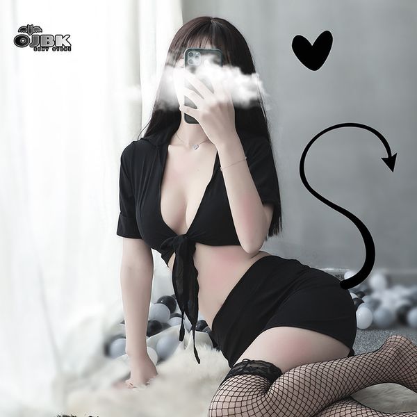 ojbk women cosplay costume erotic teacher outfit office uniform suit perspective black white and skirt entice set
ojbk women cosplay costume erotic teacher outfit office uniform suit perspective black white and skirt entice set