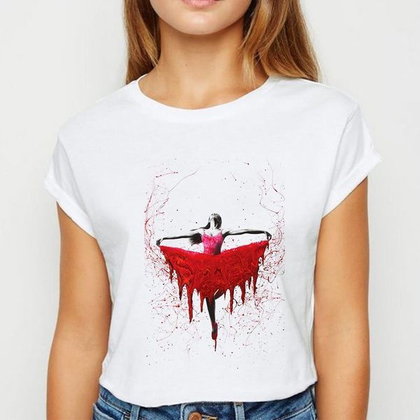 various colors dancing printing new t-shirt female fashion korea style streetwear tshirt pretty aesthetic hipster loose tee top, White
various colors dancing printing new t-shirt female fashion korea style streetwear tshirt pretty aesthetic hipster loose tee top, White