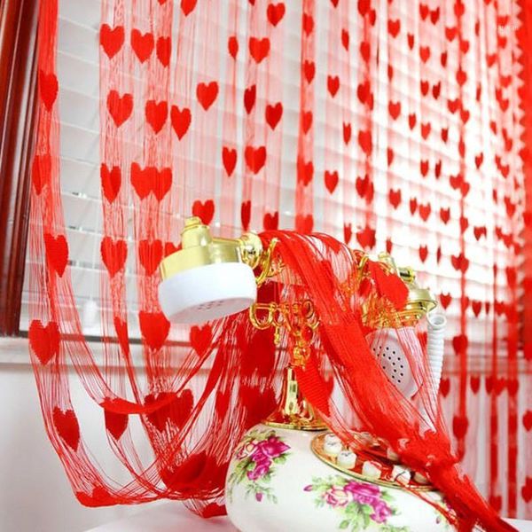 200*100cm heart design curtains romantic marriage room door valance classic line string window divider curtains1
200*100cm heart design curtains romantic marriage room door valance classic line string window divider curtains1