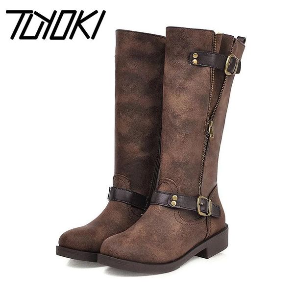 boots tuyoki pu leather ladies motorcycle zipper flats retro classics work knee high shoes woman footwear size 34-43, Black
boots tuyoki pu leather ladies motorcycle zipper flats retro classics work knee high shoes woman footwear size 34-43, Black