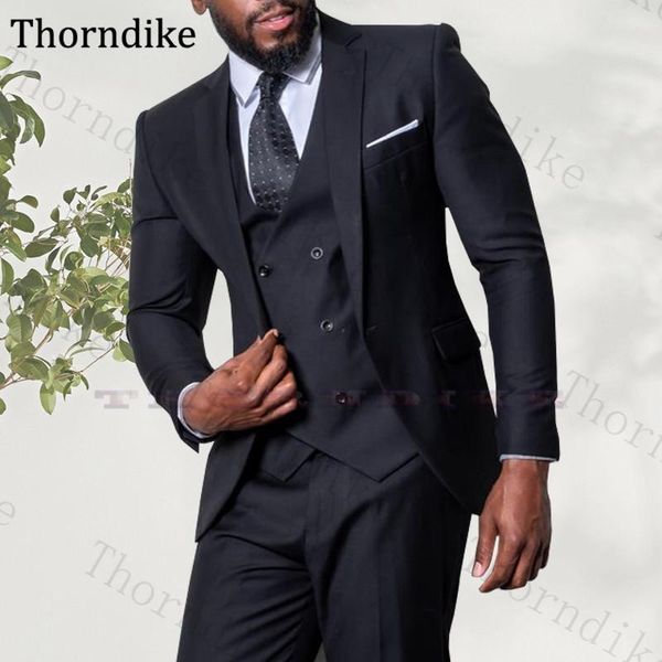 thorndike men's black business suits custom made peaked lapel office wear blazer sets autumn elegant groom wedding party tuxedos, White;black
thorndike men's black business suits custom made peaked lapel office wear blazer sets autumn elegant groom wedding party tuxedos, White;black