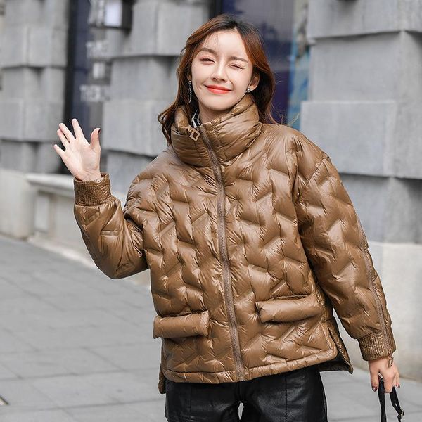 2020 winter fashion ultra light 90% winter down jacket clearance female korean thick warm short zippere loose down jacket yrf124, Black
2020 winter fashion ultra light 90% winter down jacket clearance female korean thick warm short zippere loose down jacket yrf124, Black
